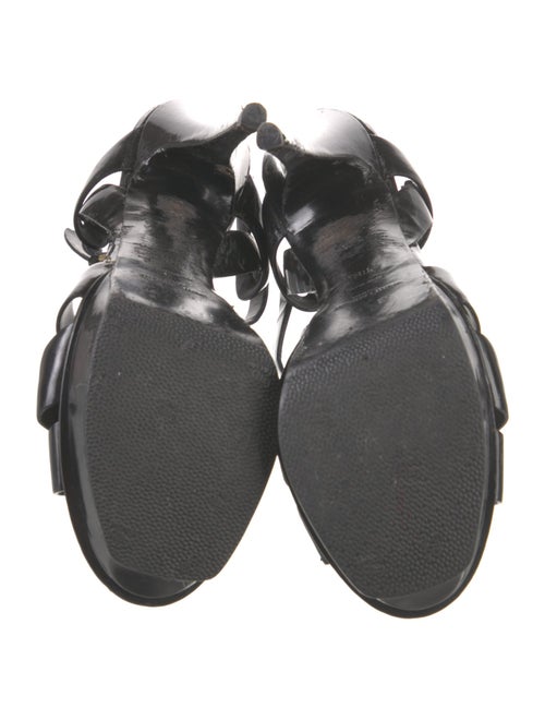 Saint Laurent Leather T-Strap Sandals