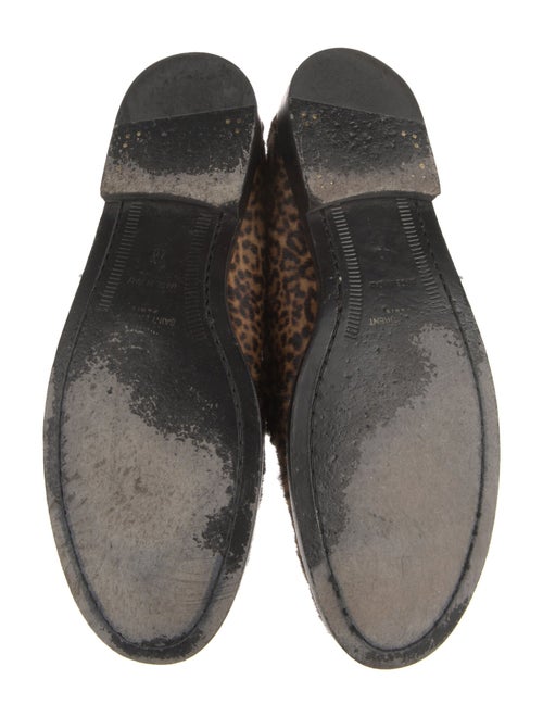Saint Laurent Ponyhair Animal Print Loafers