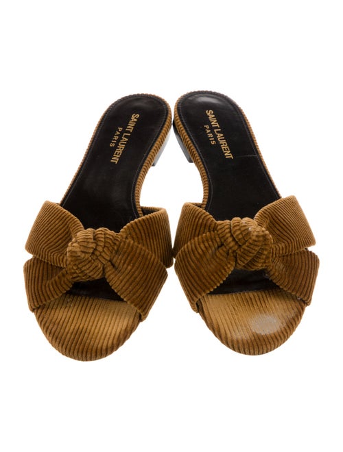 Saint Laurent Suede Slides
