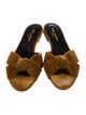 Saint Laurent Suede Slides