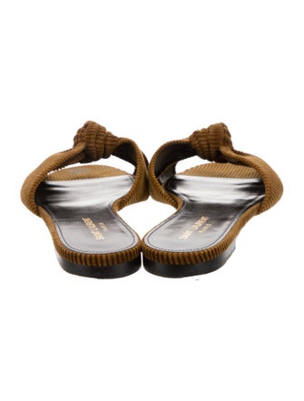 Saint Laurent Suede Slides
