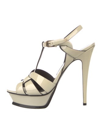 Saint Laurent Patent Leather T-Strap Pumps