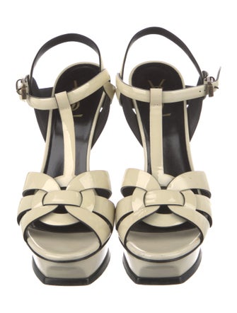 Saint Laurent Patent Leather T-Strap Pumps
