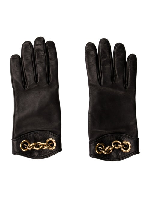 Saint Laurent leather gloves