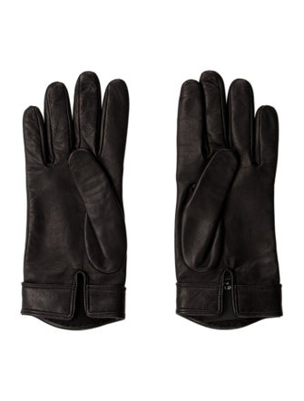 Saint Laurent leather gloves