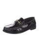 Saint Laurent Patent Leather Leather Trim Embellishment Loafers