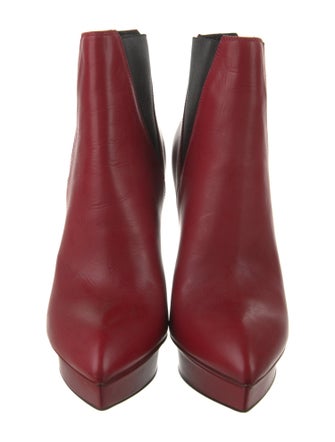 Saint Laurent Leather Colorblock Pattern Chelsea Boots