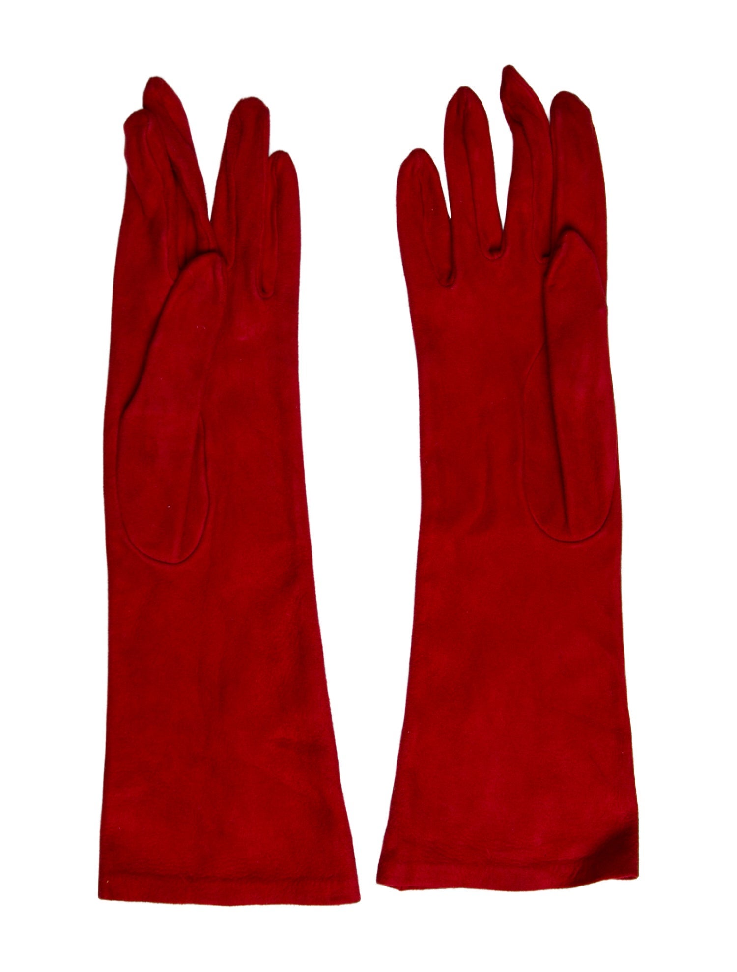 Saint Laurent Suede Winter Gloves