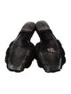 Saint Laurent Shearling Cutout Accent Slides