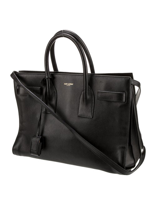 Saint Laurent Leather Sac De Jour Large