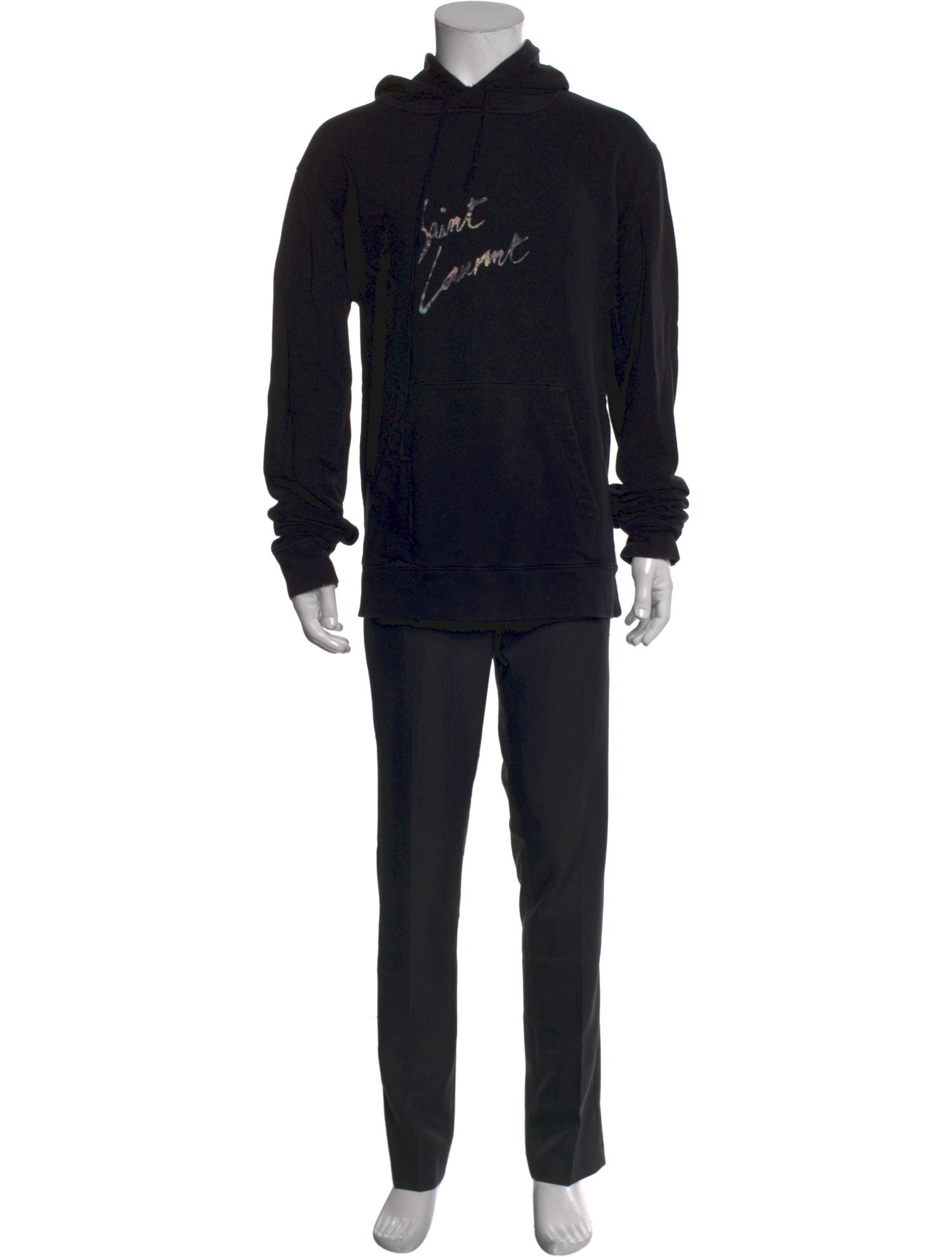 Saint Laurent 2018 Signature Logo Hoodie