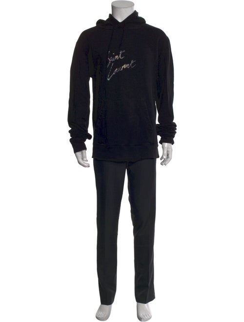 Saint Laurent 2018 Signature Logo Hoodie