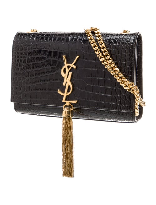 Saint Laurent Embossed Leather Kate Small