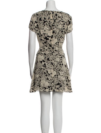 Saint Laurent Floral Print Mini Dress