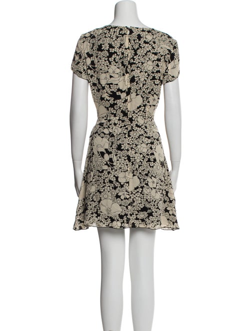 Saint Laurent Floral Print Mini Dress
