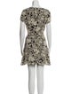 Saint Laurent Floral Print Mini Dress