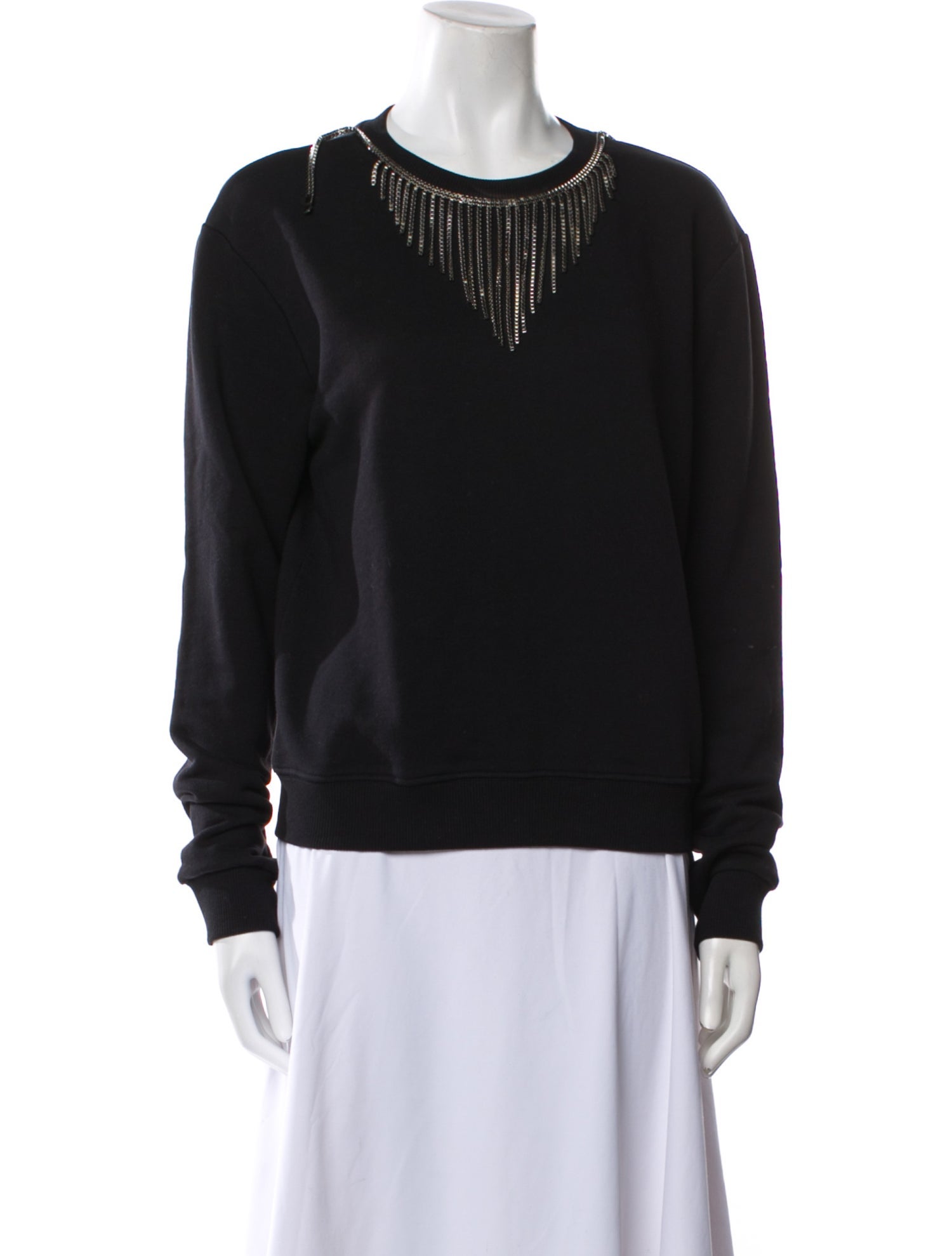 Saint Laurent Crew Neck Long Sleeve Sweatshirt