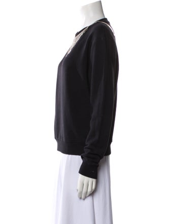 Saint Laurent Crew Neck Long Sleeve Sweatshirt