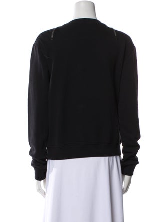 Saint Laurent Crew Neck Long Sleeve Sweatshirt