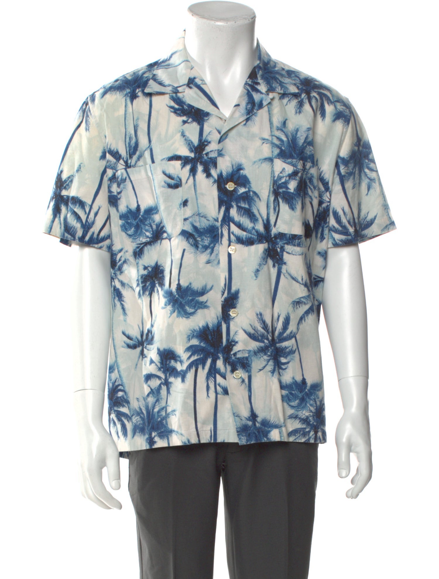 Saint Laurent 2015 Palm Tree Print Shirt