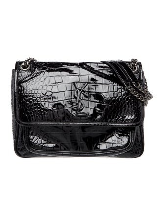 Saint Laurent Embossed Leather Niki Medium
