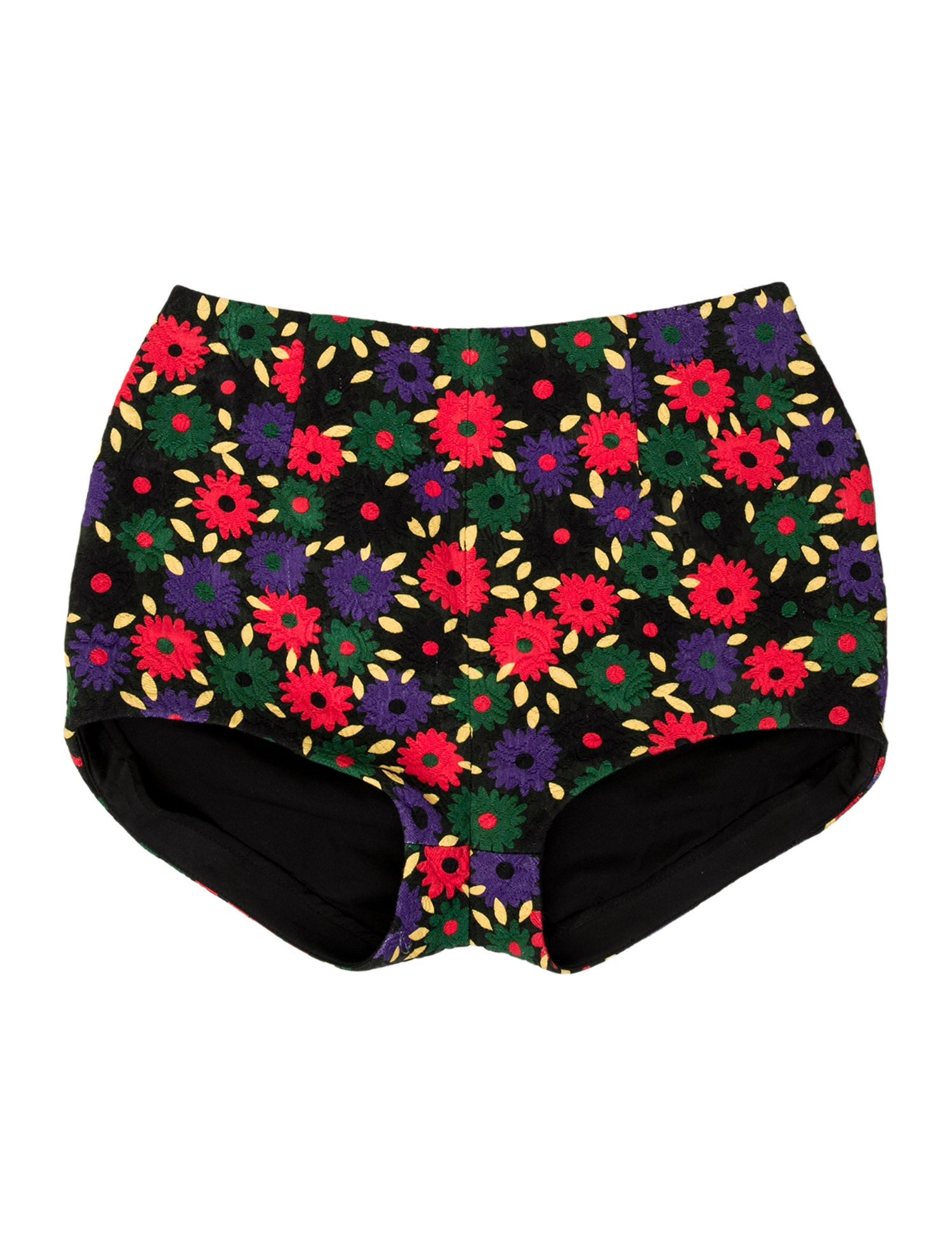 Saint Laurent Floral Print Mini Shorts