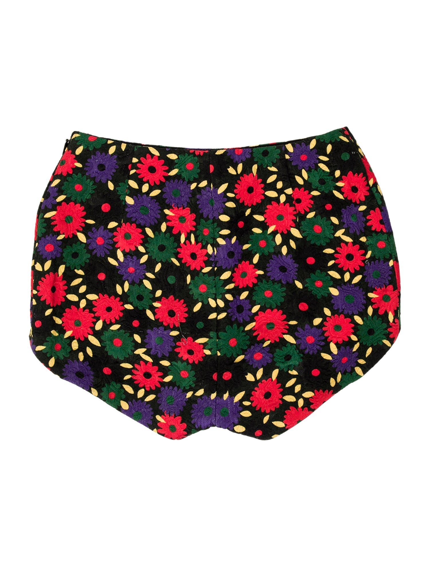 Saint Laurent Floral Print Mini Shorts