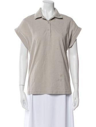 Saint Laurent Short Sleeve Polo