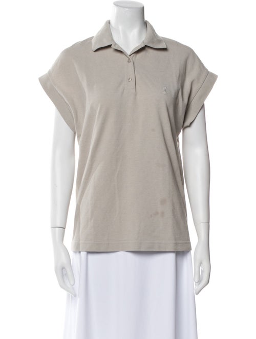 Saint Laurent Short Sleeve Polo