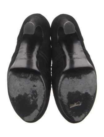 Saint Laurent Suede Lace-Up Boots