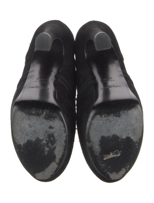 Saint Laurent Suede Lace-Up Boots