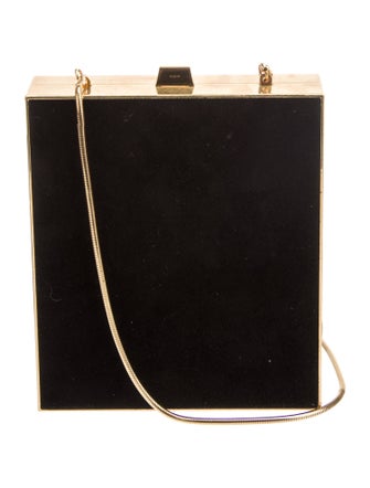 Saint Laurent Metal Tuxedo Box Clutch