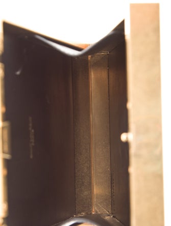 Saint Laurent Metal Tuxedo Box Clutch