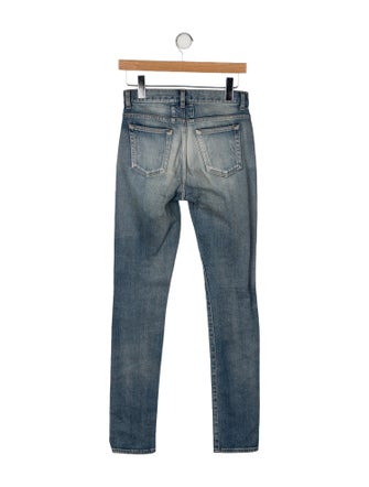 Saint Laurent Mid-Rise Skinny Leg Jeans