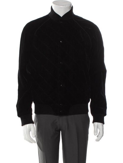 Saint Laurent 2018 Quilted Velvet Bomber Jacket