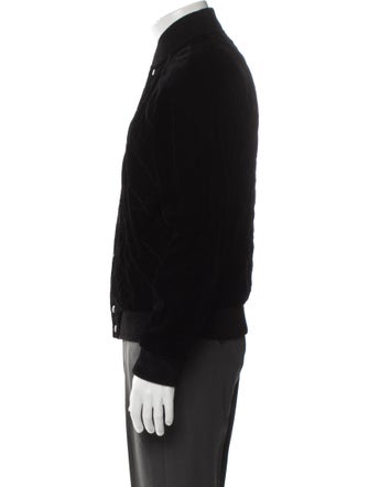 Saint Laurent 2018 Quilted Velvet Bomber Jacket