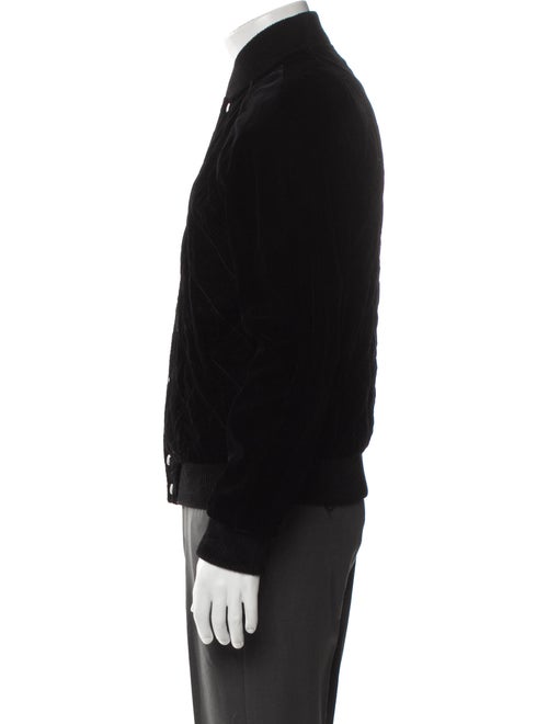 Saint Laurent 2018 Quilted Velvet Bomber Jacket