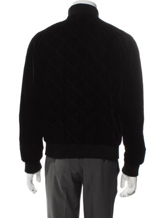 Saint Laurent 2018 Quilted Velvet Bomber Jacket