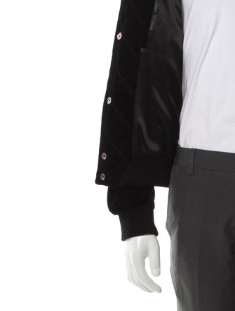 Saint Laurent 2018 Quilted Velvet Bomber Jacket