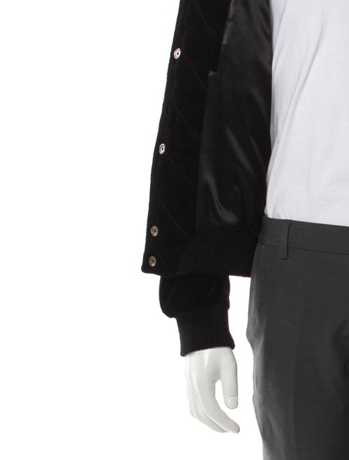Saint Laurent 2018 Quilted Velvet Bomber Jacket