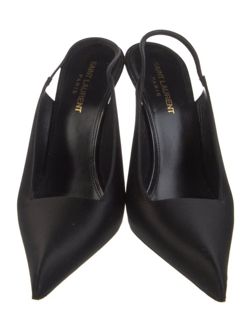 Saint Laurent Satin Slingback Pumps