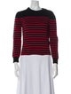Saint Laurent Striped Crew Neck Sweater