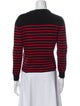 Saint Laurent Striped Crew Neck Sweater