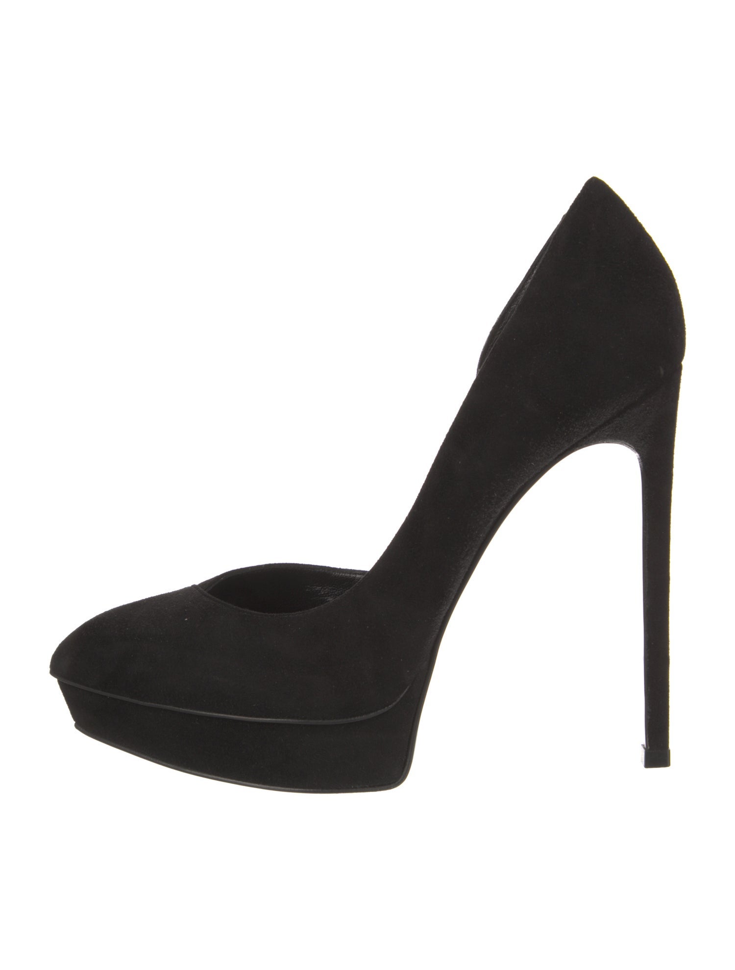 Saint Laurent Suede D'Orsay Pumps