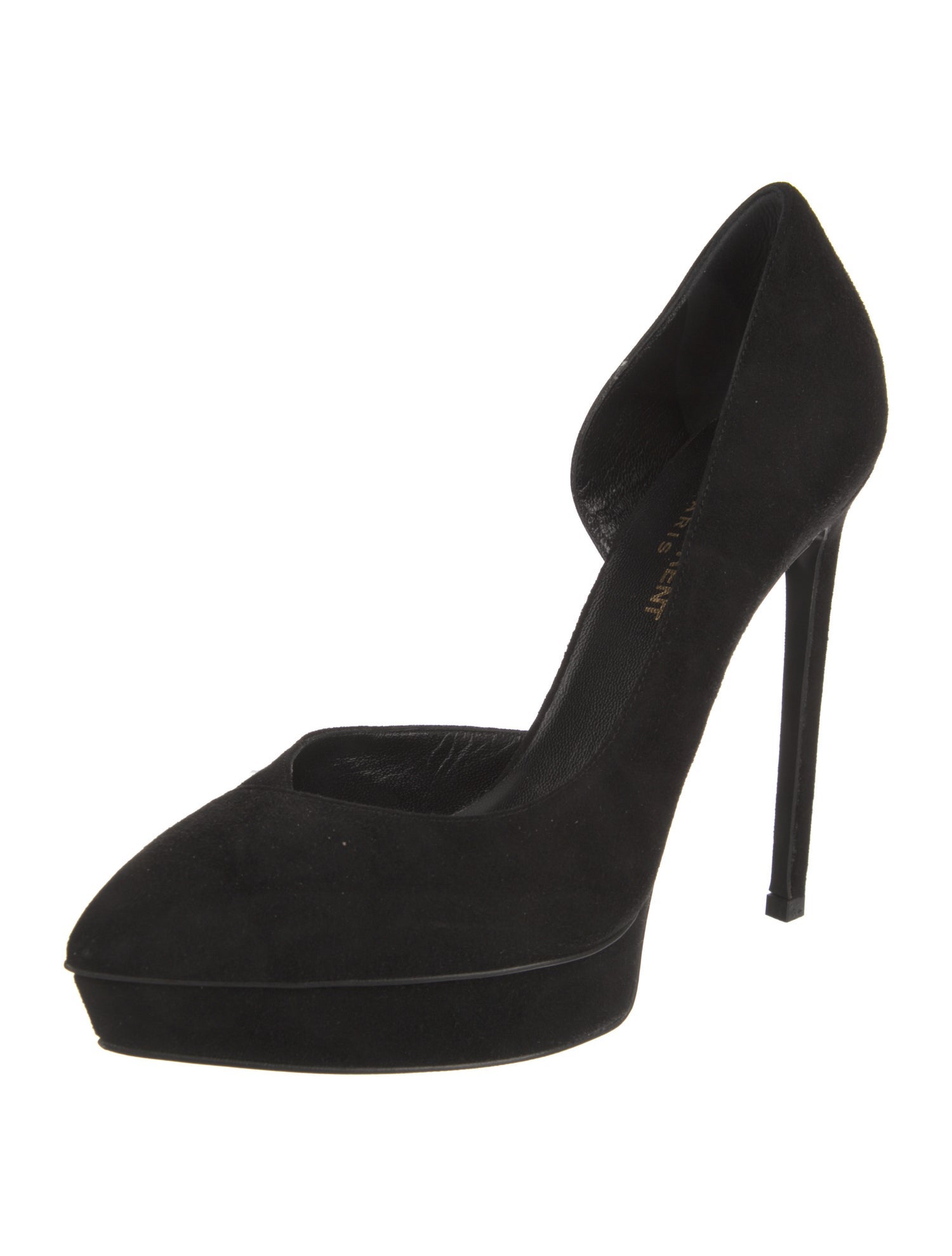 Saint Laurent Suede D'Orsay Pumps