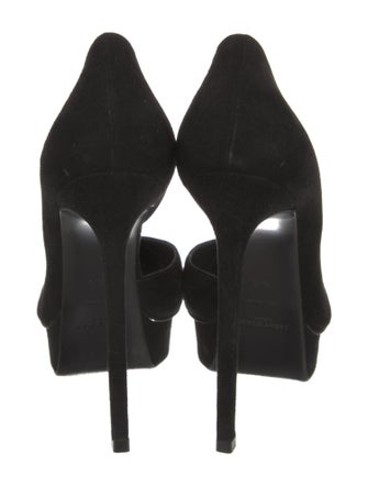Saint Laurent Suede D'Orsay Pumps