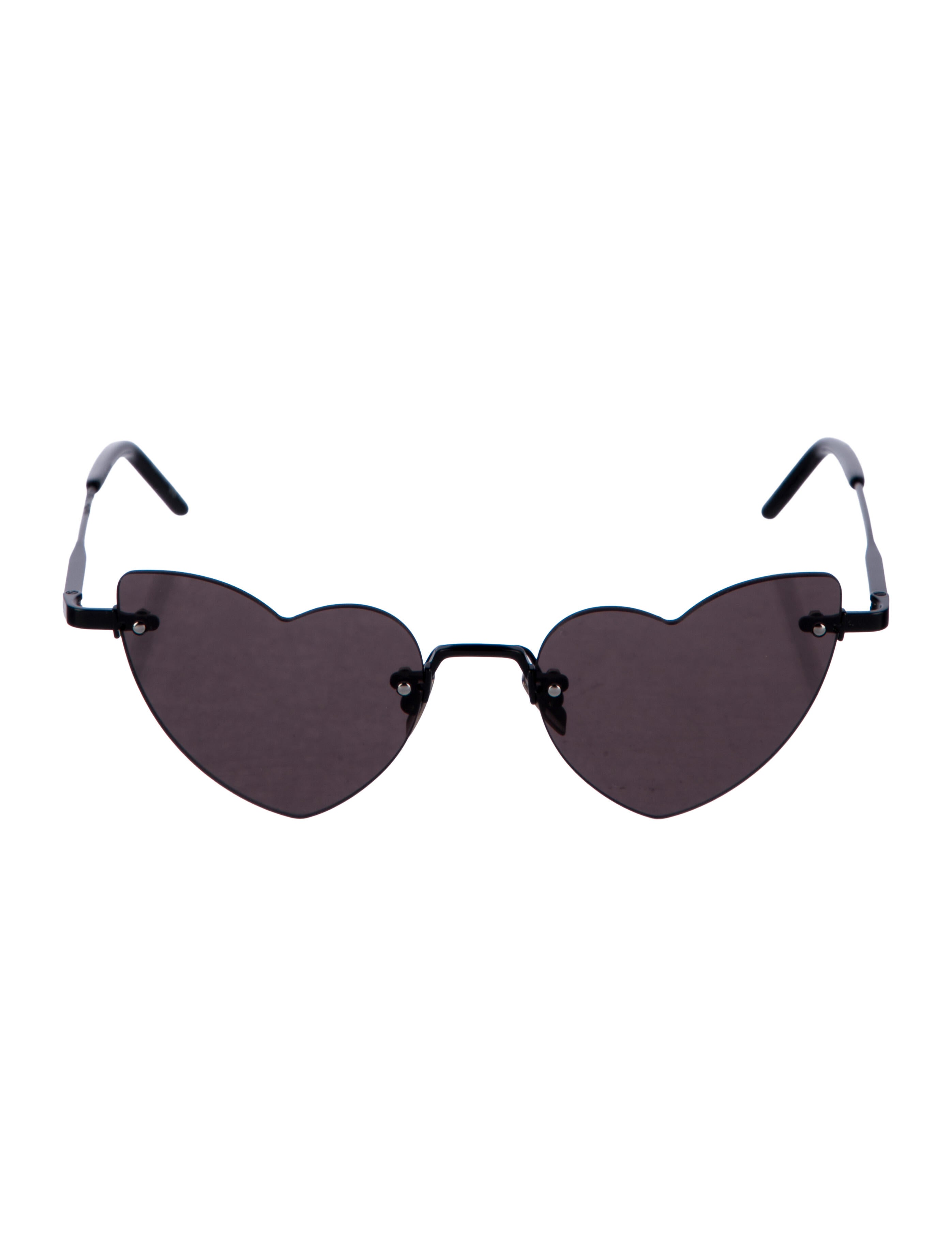 Saint Laurent Heart Tinted Sunglasses