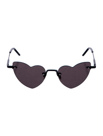 Saint Laurent Heart Tinted Sunglasses