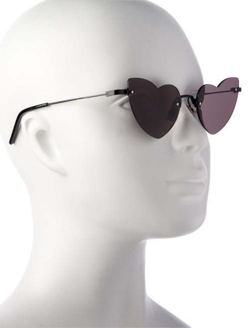 Saint Laurent Heart Tinted Sunglasses