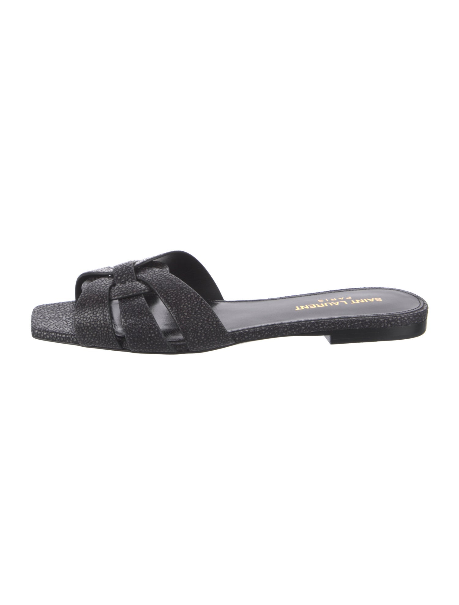 Saint Laurent Leather Slides